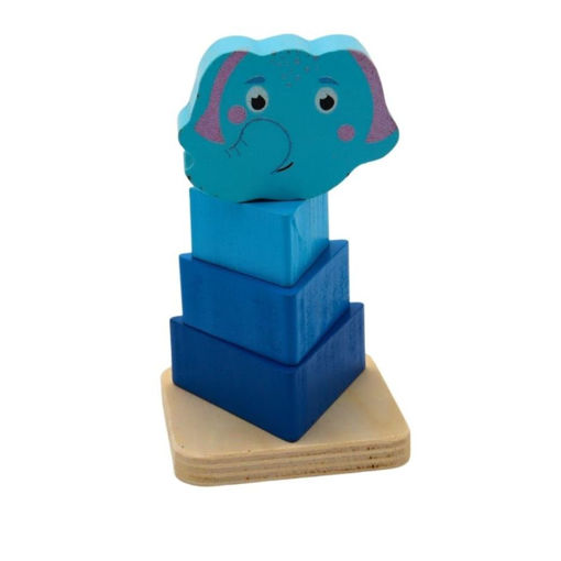 Picture of WOODEN PUZZLE ANIMAL HEAD ELEPHANT